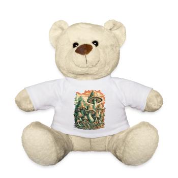 Mystische Waldpilze Psychedelische Kunst - Teddy - Weiß - Vorne