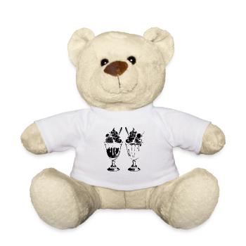 cream sundae sketch - Teddy Bear - white - Front