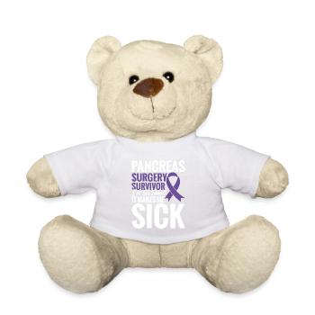 Survivor of pancreatic surgery: - Teddy Bear - white - Front