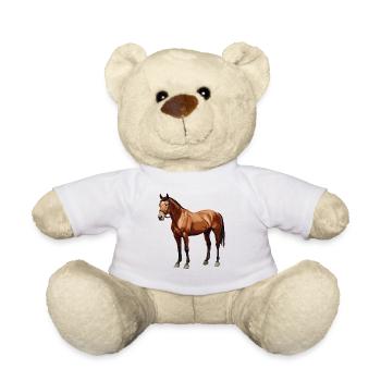Pferde Pferd - Teddy - Weiß - Vorne
