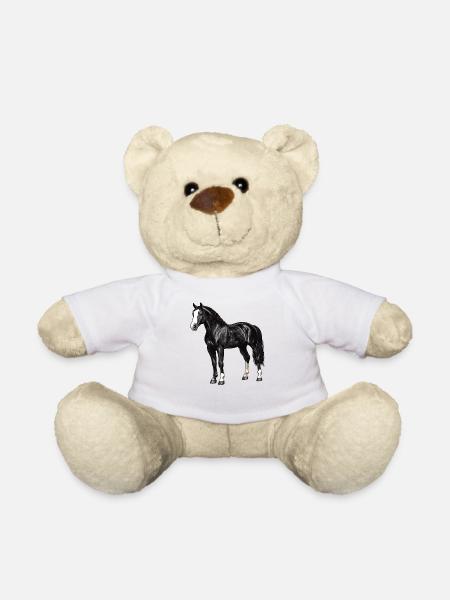 Chevaux Cheval - Nounours - blanc