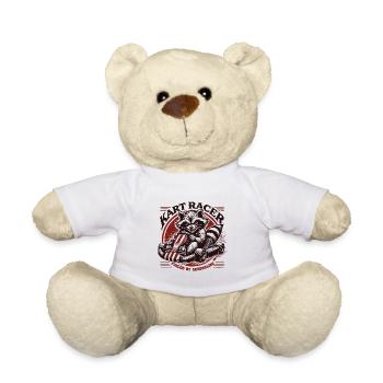 Kart Driver Raccoon Adrenaline Powered Go Kart - Nounours - blanc - Devant