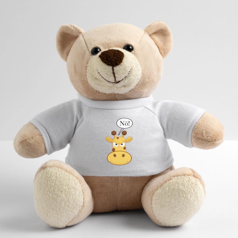 Statement Nope Giraffe, No Fun Comic, Just Nope Teddy Bear