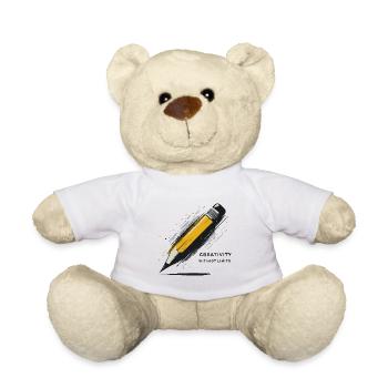 LA CRÉATIVITÉ AU SERVICE DE VOTRE CRAYON - Nounours - blanc - Devant