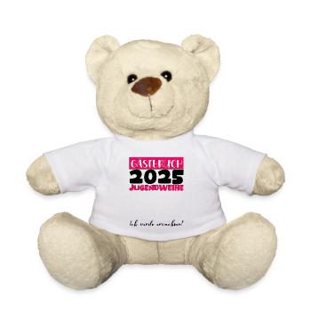 Jugendweihe 2025 Livre d’or Cadeau Filles Garçons - Nounours - blanc - Devant