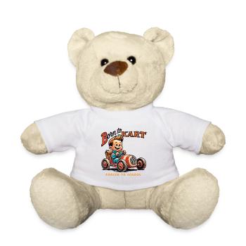 Né pour le karting style rétro - Nounours - blanc - Devant