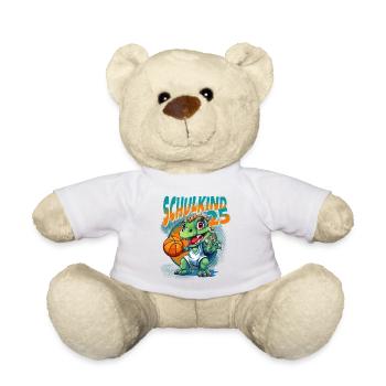 School Child 2025 Dinosaur Dino School Enrollment School - Teddy Bear - white - Front