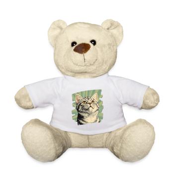 Britisch Kurzhaar Katze Retro - Teddy - Weiß - Vorne