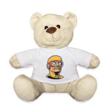 Old Super Hero - Teddy Bear - white - Front