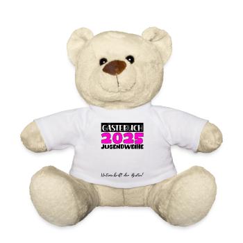 Jugendweihe 2025 Livre d’or Cadeau Filles Garçons - Nounours - blanc - Devant