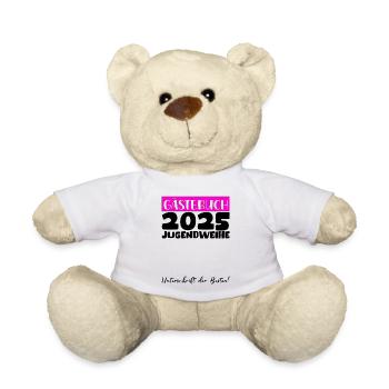 Jugendweihe 2025 Livre d’or Cadeau Filles Garçons - Nounours - blanc - Devant