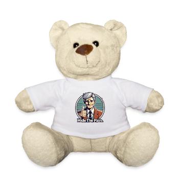 Sarcasme Amusant, cachez la douleur - Nounours - blanc - Devant