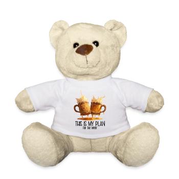 This is my plan for the week - Bierkrüge Larp - Teddy - Weiß - Vorne