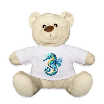 Seepferdchen – Mystische Schönheit der Meere - Teddy - Weiß - Vorne