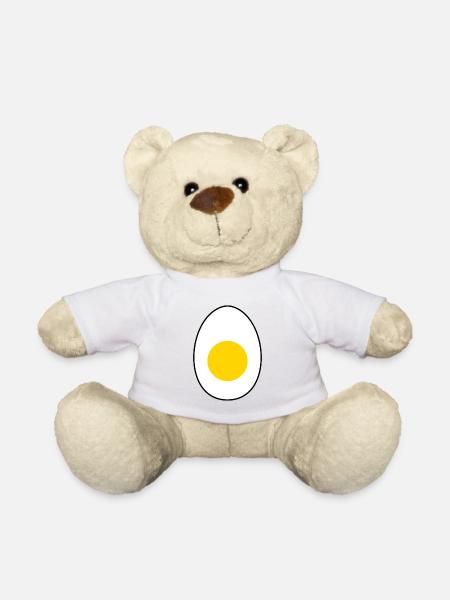 Ei Kostüm Karneval Fasching Eier Spiegelei - Teddy - Weiß