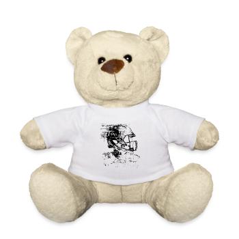 Football Helm - Teddy - Weiß - Vorne