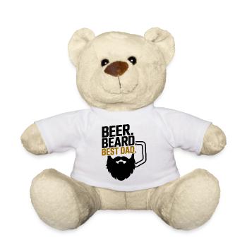 Meilleur papa de tous les temps Chemise pour la fête des pères - Nounours - blanc - Devant