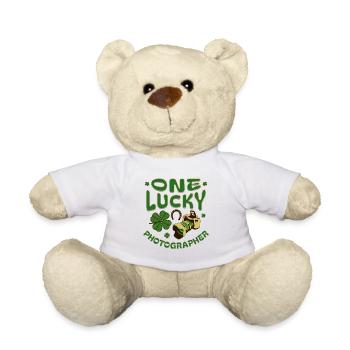 Un photographe chanceux Bonne Saint-Patrick - Nounours - blanc - Devant