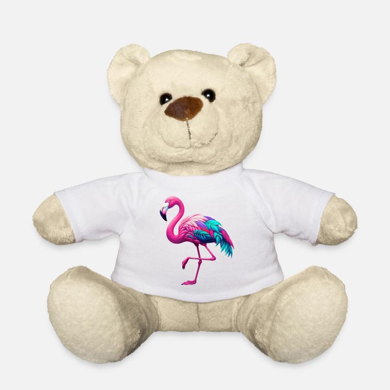 Flamingo - Teddy - Weiß