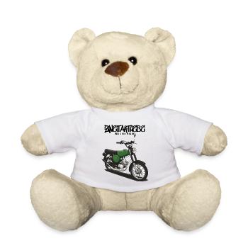 S51 (billiard green) // Illustration - Teddy Bear - white - Front
