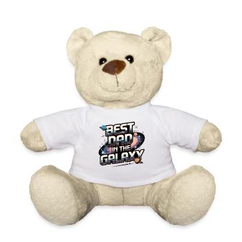 Bester Vater der Galaxie | Geschenk zum Vatertag - Teddy - Weiß - Vorne