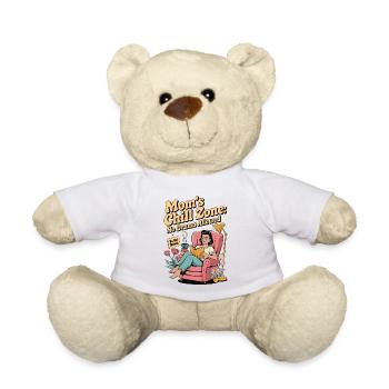 Mamas Chill Zone Hemd | Kein Drama erlaubt - Teddy - Weiß - Vorne