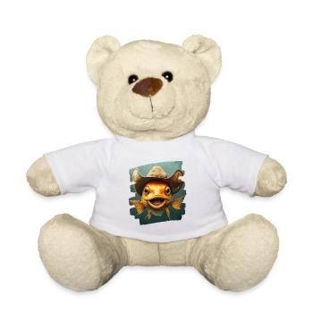 Texas Fishing Retro - Nounours - blanc - Devant