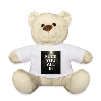 Fuck you all - Teddy - Weiß - Vorne