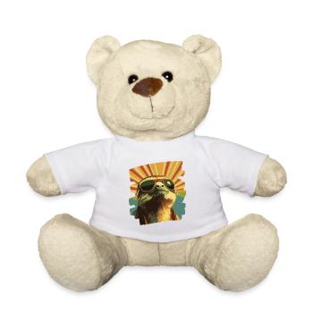 Faultier Retro - Teddy - Weiß - Vorne