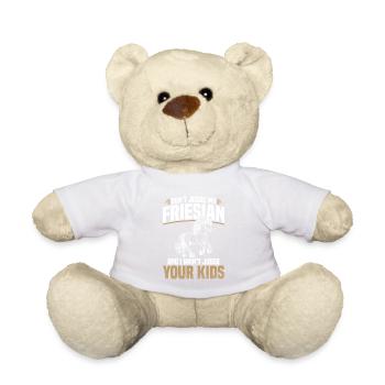 Ne juge pas mon frison et je le ferai - Nounours - blanc - Devant