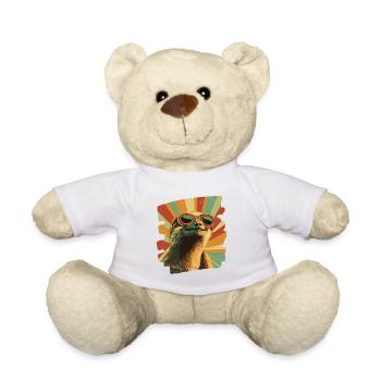 Faultier Retro - Teddy - Weiß - Vorne