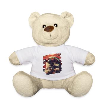 Faultier Retro - Teddy - Weiß - Vorne