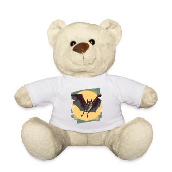 Fledermaus Retro - Teddy - Weiß - Vorne