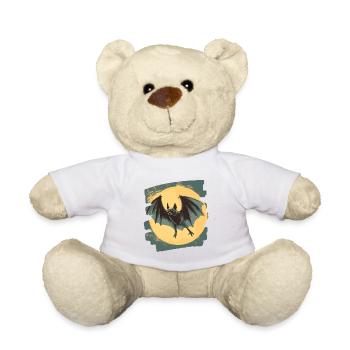 Fledermaus Retro - Teddy - Weiß - Vorne