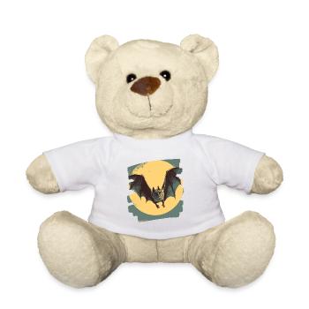 Fledermaus Retro - Teddy - Weiß - Vorne