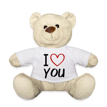i love you - Teddy Bear - white - Front