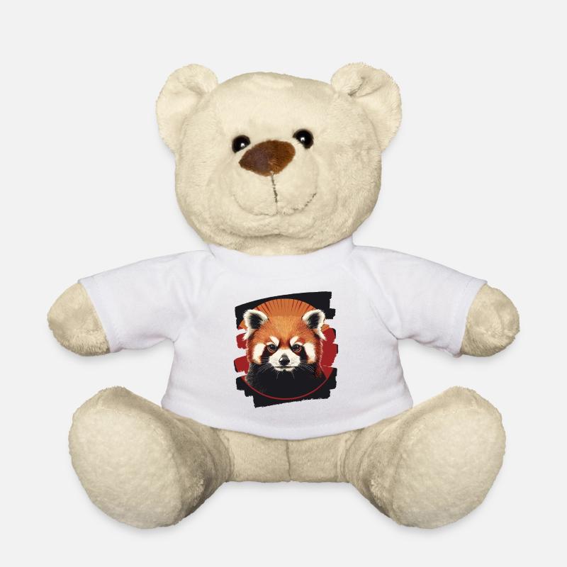 Roter Panda Retro - Teddy - Weiß