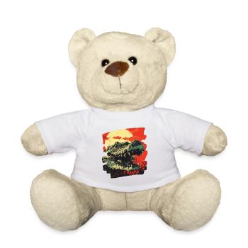 Crocodile Retro - Teddy Bear - white - Front