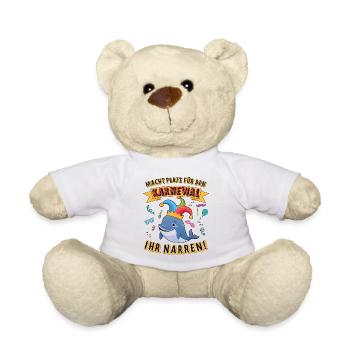 Confetti Carnival Fun Design Jesters - Teddy Bear - white - Front