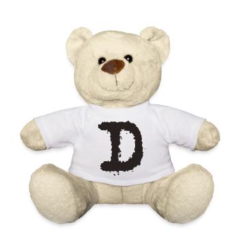 D - Teddy Bear - white - Front