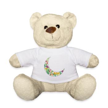 Wildflowers Flowers - Teddy Bear - white - Front