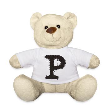 P - Teddy Bear - white - Front