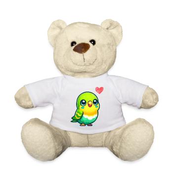L’amour de la perruche - Nounours - blanc - Devant