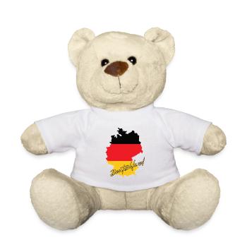 German Pride, flag of Germany - Teddy Bear - white - Front