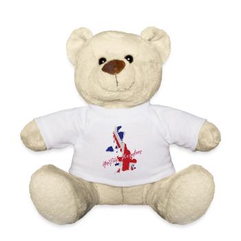 British pride, flag of the United Kingdom - Teddy Bear - white - Front