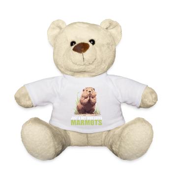 Marmottes Marmottes - Nounours - blanc - Devant