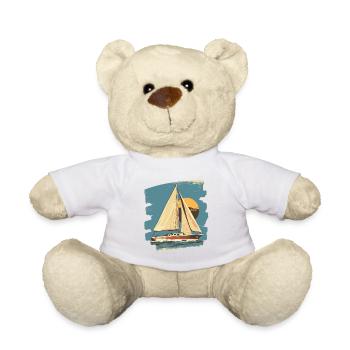 Sailboat - Teddy Bear - white - Front