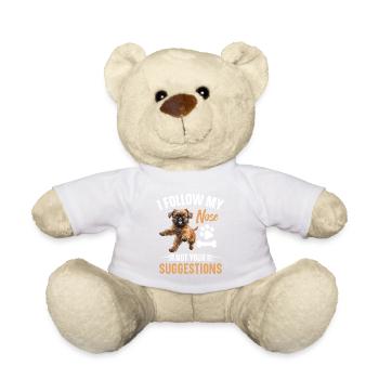 Je suis mon nez, pas vos suggestions - Nounours - blanc - Devant