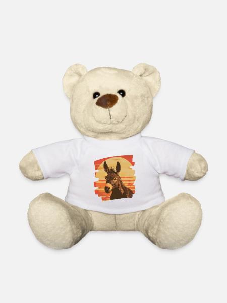 Esel - Teddy - Weiß