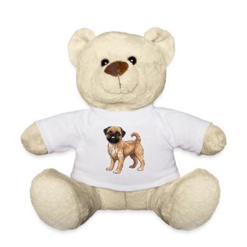 Zu Hause Ist Mein Brüsseler Griffon - Teddy - Weiß - Vorne
